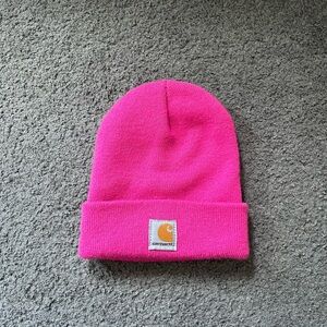 Bright Pink Carhartt Beanie Hat